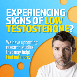Experiencing signs of Low T? Upcoming studies may help