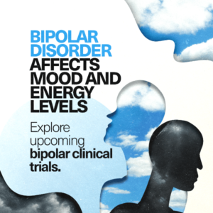 Bipolar disorder affects mood and energy levels